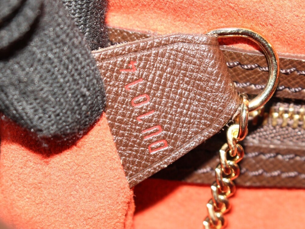 LOUIS VUITTON Mare Damier Ebene Brown Canvas Brown Tote Bag Handbag Shoulder